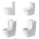 D-NEO TOILET CLOSE COUPLED RIMLESS 65CM