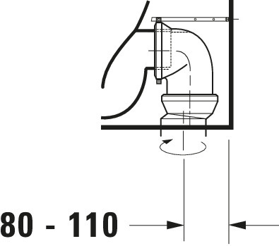 D-NEO TOILET BACK TO WALL RIMLESS 58 CM