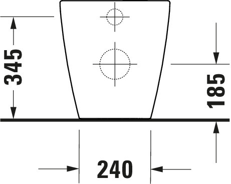 D-NEO TOILET BACK TO WALL RIMLESS 58 CM