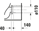 D-NEO TOILET BACK TO WALL RIMLESS 58 CM