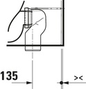D-NEO TOILET BACK TO WALL RIMLESS 58 CM