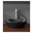 D-NEO ROUND WASH BOWL 40 CM WITH OVER FLOW - MATT BLACK