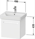 X-BASE VANITY UNIT FOR 034265, 60 CM WHITE MATT (FROM GERMANY)