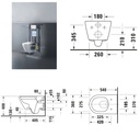 D-NEO TOILET WALL MOUNTD 54 CM RIMLESS