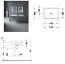 STARCK-3 UNDER COUNTER VANITY BASIN 49X36.5 CM