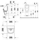 D-CODE URINAL 30.5X29.5 (CONCEALED INLET)