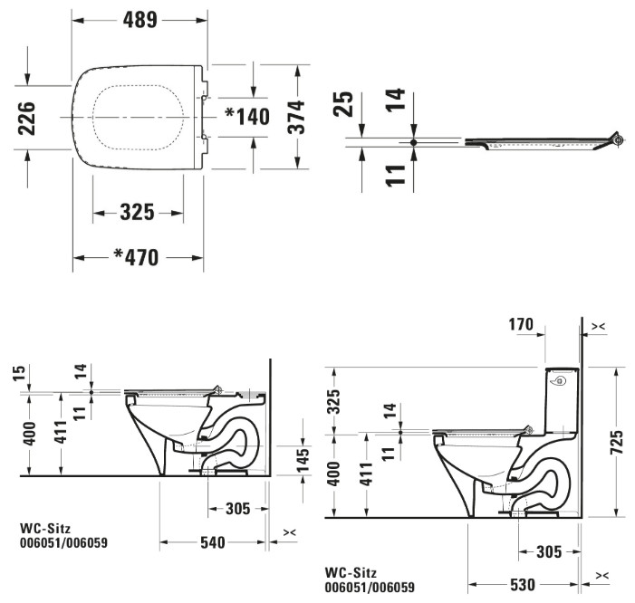 DURASTYLE TOILET SEAT & COVER 37X62 (SOFT CLOSE) FOR W.C 215609/254209/253709/216001/255909