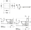 DURASTYLE TOILET SEAT & COVER 37X62 (SOFT CLOSE) FOR W.C 215609/254209/253709/216001/255909