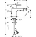 VERNIS SHAPE BIDET MIXER