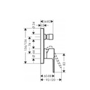 VERNIS SHAPE SINGLE LEVER BATH MIXER FOR CONCEALED INSTALLATION FOR IBOX UNIVERSAL