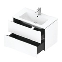 L-CUBE WALL MOUNTED VANITY UNIT FOR 233683 , 82 CM WHITE MATT - WITH 2 DRAWERS