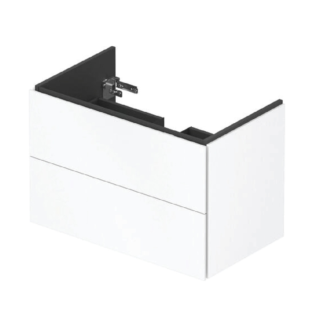 L-CUBE WALL MOUNTED VANITY UNIT FOR 233683 , 82 CM WHITE MATT - WITH 2 DRAWERS