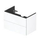 L-CUBE WALL MOUNTED VANITY UNIT FOR 233683 , 82 CM WHITE MATT - WITH 2 DRAWERS