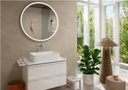 TECTURIS S SINGLE LEVER BASIN MIXER FOR CONCEALED INSTALLATION WALL-MOUNTED ECOSMART+ WITH SPOUT 22,5 CM