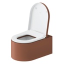 MILLIO WALL MOUNT TOILET 57 CM CINNAMON MAT SMOOTH