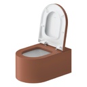 MILLIO WALL MOUNT TOILET 57 CM CINNAMON MAT SMOOTH
