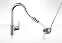 FOCUS M41 SINGLE LEVER KITCHEN MIXER 240, PULL-OUT SPRAY, 2JET