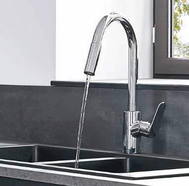 FOCUS M41 SINGLE LEVER KITCHEN MIXER 240, PULL-OUT SPRAY, 2JET