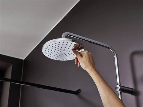 VERNIS BLEND SHOWER PIPE 200 1JET ECOSMART WITH BATH THERMOSTAT