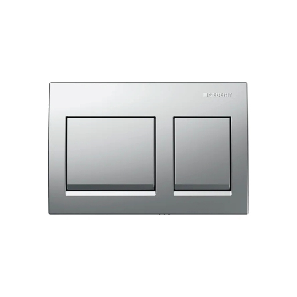 ALPHA 35 ACTUATOR PLATE DUAL FLUSH BRIGHT CHROME PLATED REPLACEMENT FOR OLD CODE 115.045.21.1