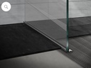 STAINLESS STEEL PROFILE FOR SHOWER SCREEN POLISHED INOX 2.5M