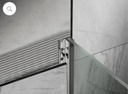 STAINLESS STEEL PROFILE FOR SHOWER SCREEN POLISHED INOX 2.5M