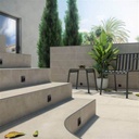 N-SUELO ASTRA STEP TRIM CEMENTO-164 - 2.5 MTR LONG