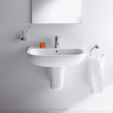 D-CODE WASH BASIN 60CM WITH 1 TAP HOLE PUNCHED