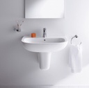 D-CODE WASH BASIN 60CM WITH 1 TAP HOLE PUNCHED