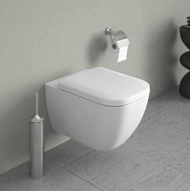 HAPPY D2 TOILET WALL MOUNTED RIMLESS 36.5X54
