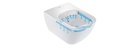 HAPPY D2 TOILET WALL MOUNTED RIMLESS 36.5X54