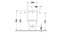 STARCK-3 TOILET CLOSE COUPLED 36X65.5 OUTLET FOR VARIO CONNECTOR