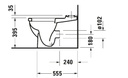 STARCK-3 TOILET CLOSE COUPLED 36X65.5 OUTLET FOR VARIO CONNECTOR