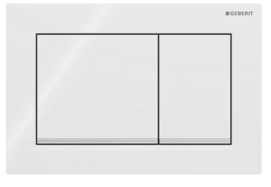 OMEGA 30 ACTUATOR PLATE FOR DUAL FLUSH WHITE