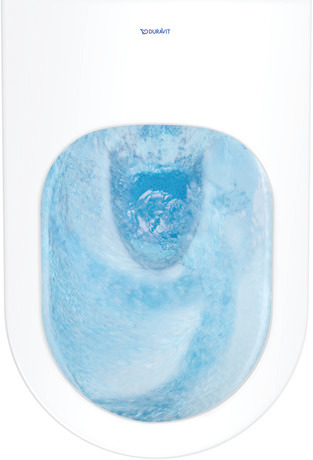 KIT WHITE TULIP WALL MOUNTED W.C 54CM (RIMLESS) WITH DURAFIX