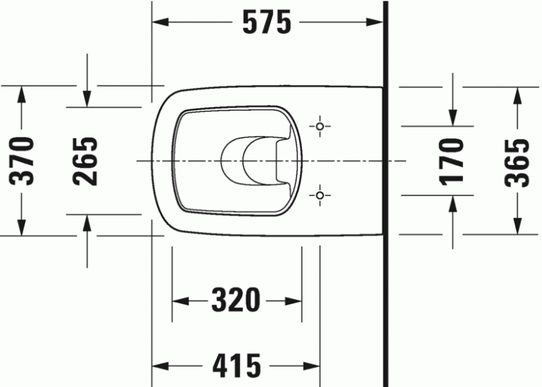 KIT DURASTYLE TOILET FLOOR STANDING 37x57 BACK TO WALL