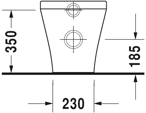 KIT DURASTYLE TOILET FLOOR STANDING 37x57 BACK TO WALL