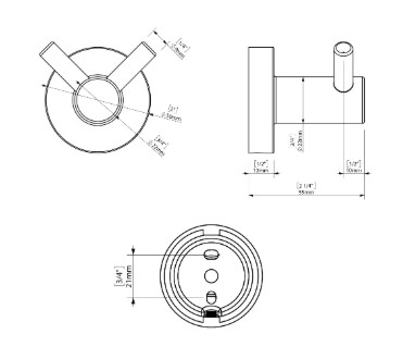 ASTRAL DOUBLE ROBE HOOK