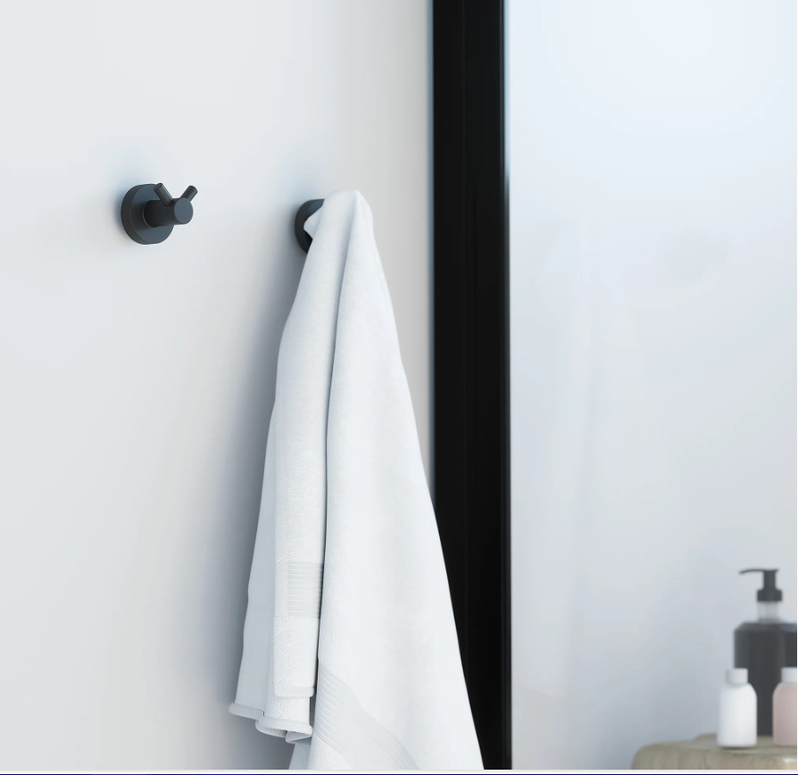 ASTRAL DOUBLE ROBE HOOK BLACK