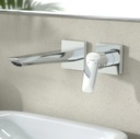 KIT LOGIS 2 2 HOLE BASIN MIXER FOR CONCEALED INSTALLATION WITH SPOUT 206 MM WALL-MOUNTED