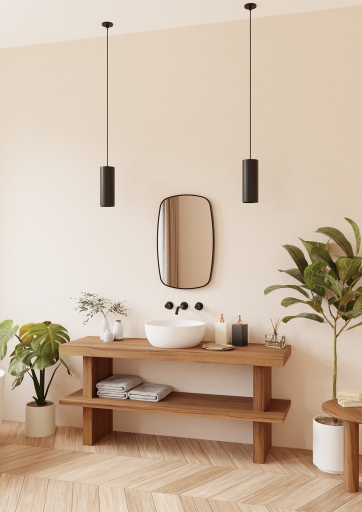 MIRROR HAVANA BLACK 50X80 CM