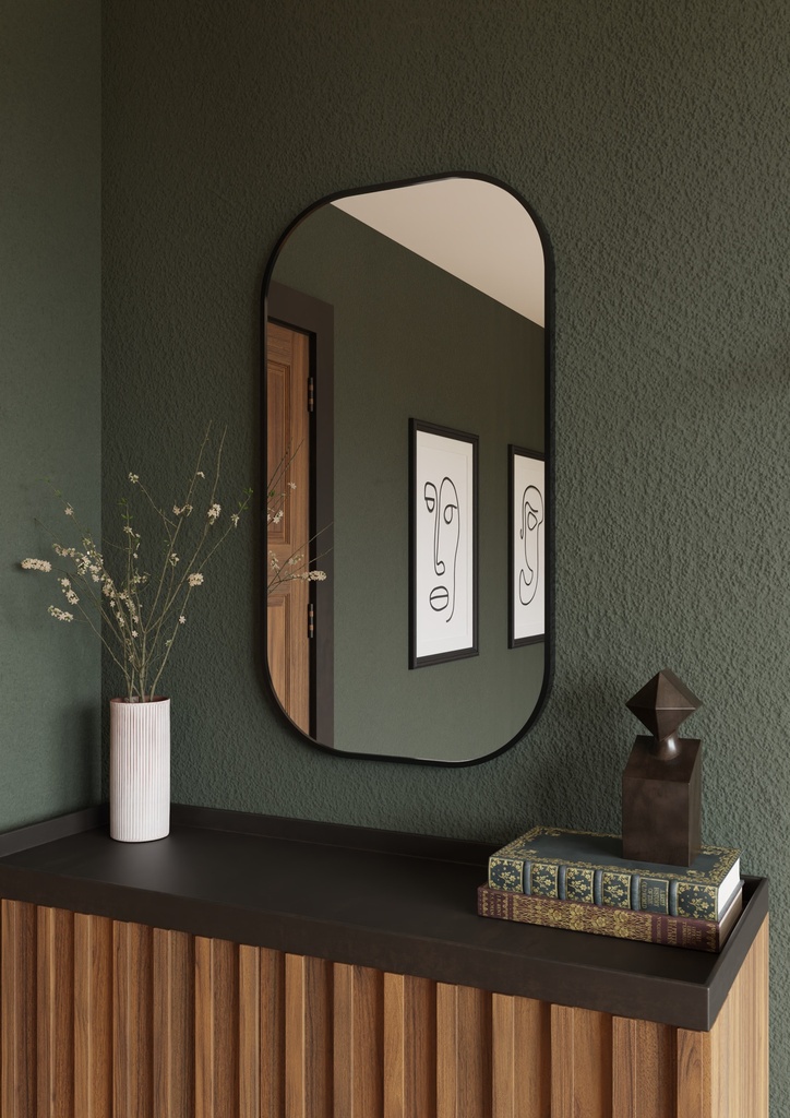MIRROR LUIS BLACK 60X120 CM
