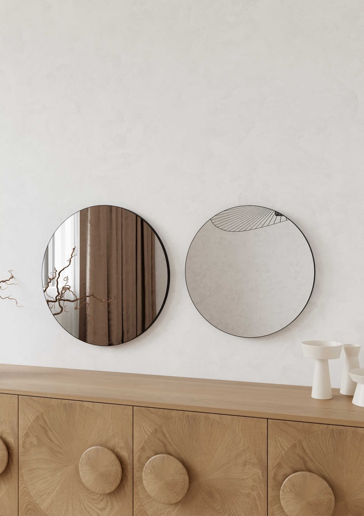 MIRROR ORE BLACK 70 CM