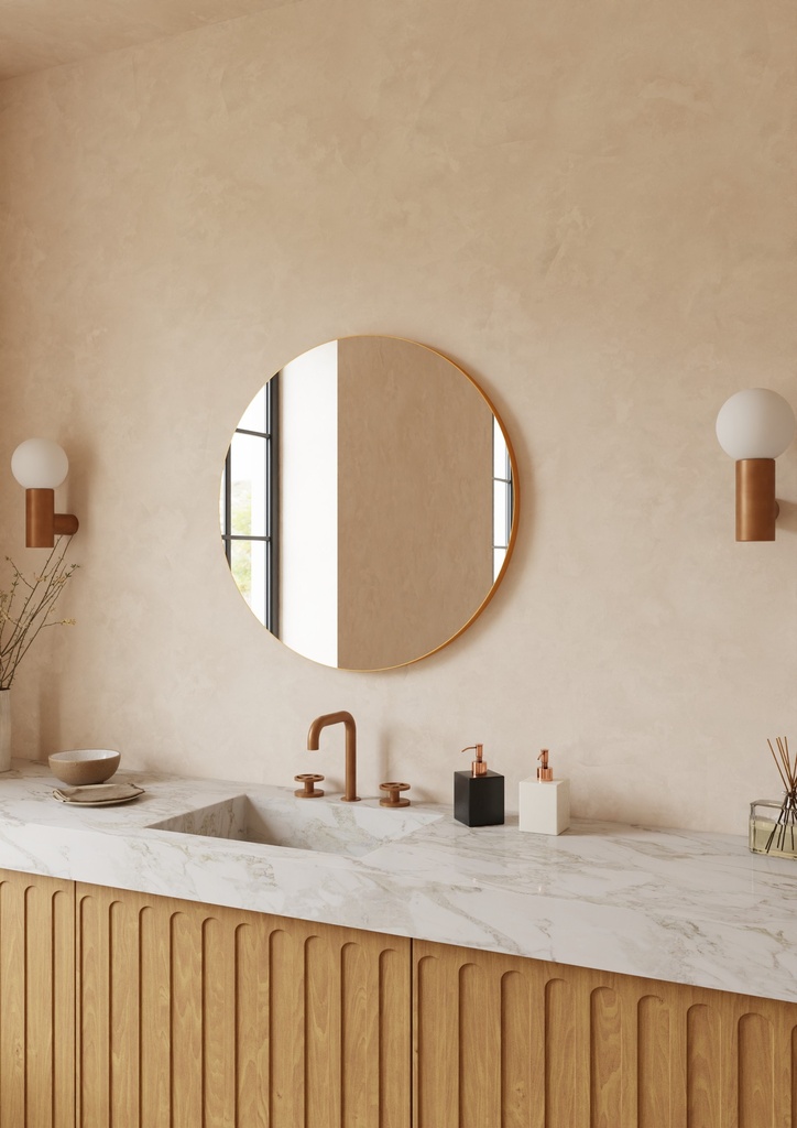 MIRROR ORE GOLD 70 CM