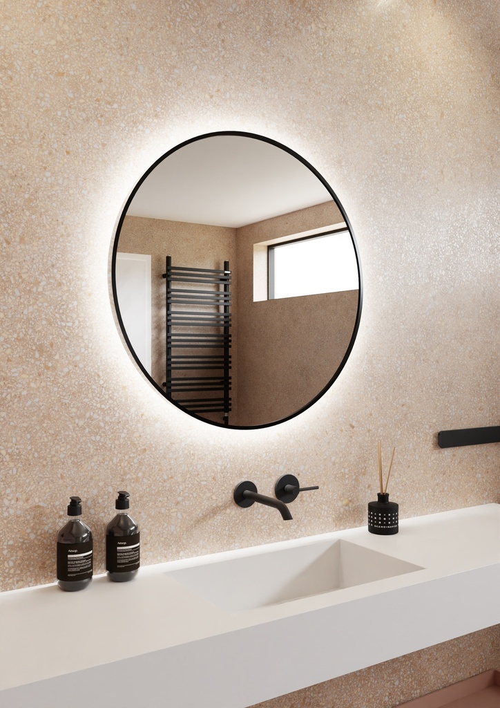 MIRROR ZOE BLACK 70 CM