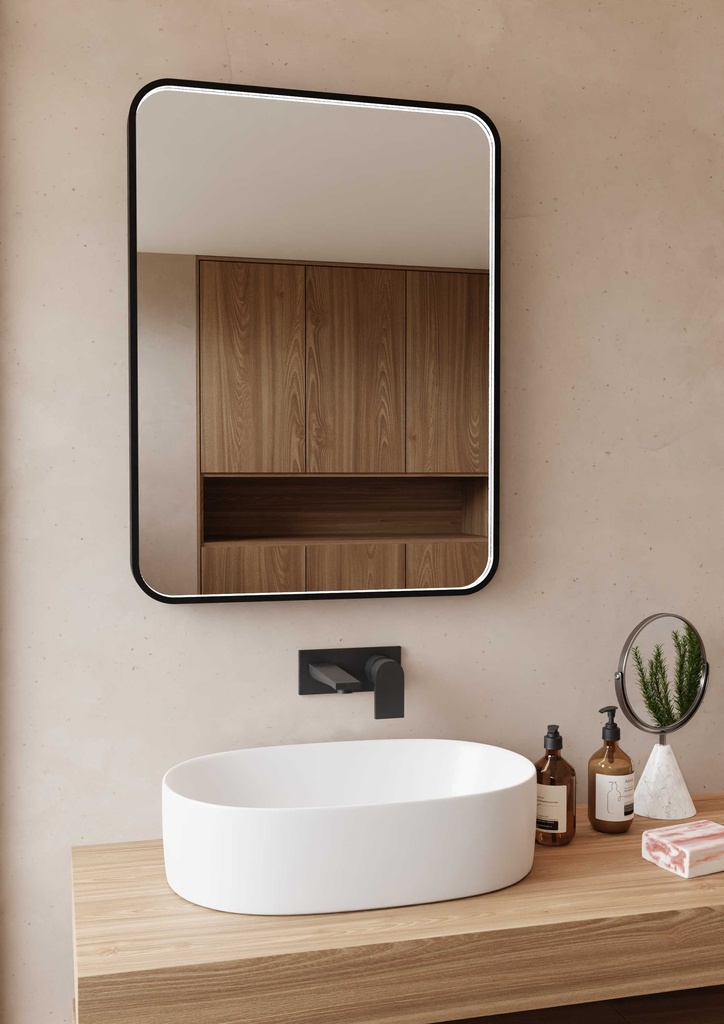 MIRROR SOHO BLACK 60X80 CM