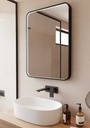 MIRROR SOHO BLACK 60X80 CM