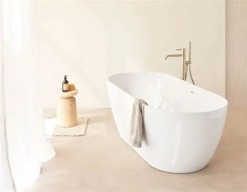 TRENTO SEAMLESS 180X80 FREE STANDING BATHTUB WHITE GLOSS
