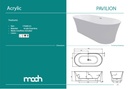 PAVILION 170X80 FREE STANDING BATH TUB WHITE GLOSS