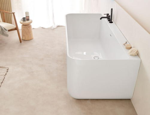 TRENTO MURO 175X80 FREE STANDING BATH TUB W/O OVERFLOR COVER WHITE GLOSS